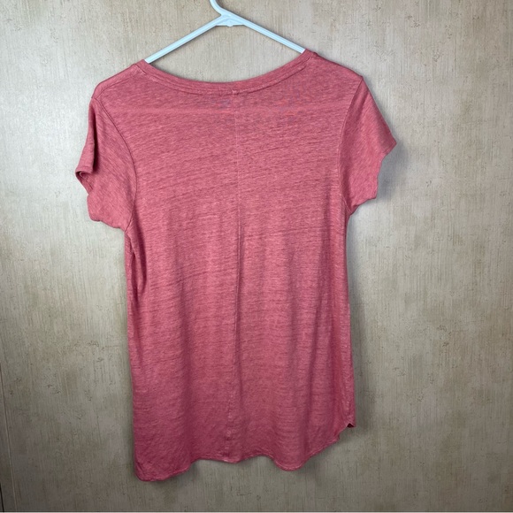 Tahari 100% Linen Short Sleeve Shirt Size Medium - Picture 5 of 5